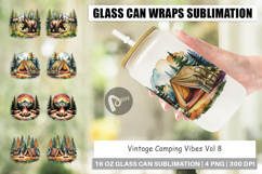 Glass Can Vintage Camping Vibes Product Image 1