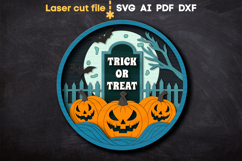 Halloween SVG laser cut file for Glowforge Product Image 1