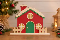 Christmas Sign SVG - Lasercut Stand Tabletop Product Image 1