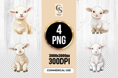 Cute Baby Chick Watercolor Duckling Clipart Sublimation PNG Product Image 1