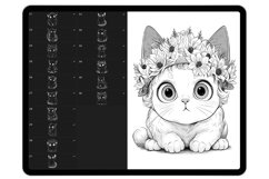 36 Procreate Cute Cats Stamp Brushes Product Image 6
