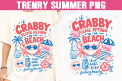 If Crabby Please Return To The Beach PNG Sublimation Product Image 1