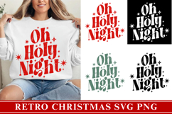 Retro Christmas Svg, Festive Holiday Quote svg Product Image 1