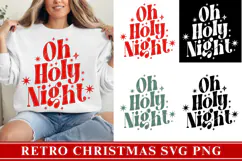 Retro Christmas Svg, Festive Holiday Quote svg Product Image 1
