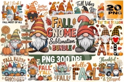 Fall Farm Gnomies Cozy Autumn Gnome PNG Pack Product Image 1