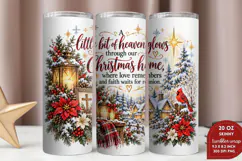 Christian Christmas 20oz Tumbler Wrap, Christmas Heaven Skin Product Image 2
