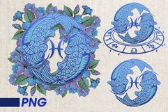 png zodiac sign floral vintage boho 36 PNG bundle Product Image 3