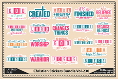 Christian Stickers Bundle, Religious Sticker, Bible Stickers Product Image 1