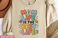Mom life is the best life PNG, Retro Mama Sublimation PNG Product Image 2