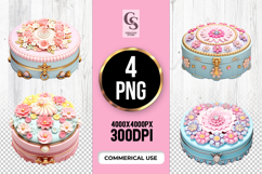 Luxury Jewelry Box Clipart Sublimation PNG Product Image 1