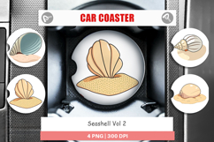 Car Coaster Seashell Product Image 1