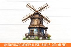 Vintage Rustic Wooden Clipart Product Image 1