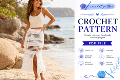 Crochet Beach Skirt Pattern PDF Product Image 2