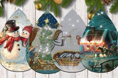 Christmas Teardrop Earrings l 8 designs earrings, PNG Product Image 2