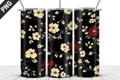 Flowers Tumbler Wrap | Sublimation Design | Tumble PNG Product Image 2