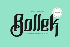 Bollek - Ornate Blackletter Font Product Image 1