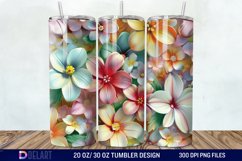 3D Floral Tumbler Wrap Product Image 1