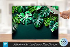 Monstera Deliciosa Cutting Board Sublimation Design Product Image 1