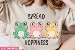 Spread hoppiness PNG, Funny Frog Sublimation PNG Product Image 2