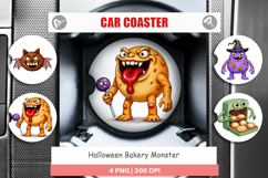 Car Coaster Monster Halloween Bakery Product Image 1