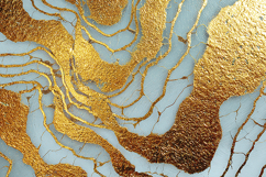 A textured gold and blue abstract design Product Image 1