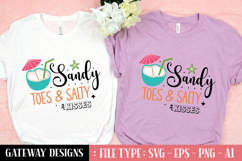 Sandy Toes &amp; Salty Kisses svg design Product Image 1