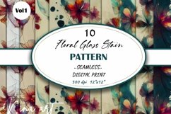 Broken Floral Glass Stains Seamless Digital Paper Volume 1 Product Image 1
