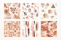 Leopard Print Seamless Pattern Bundle Pink Neutral Animal Product Image 2