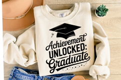 Achievement Unlocked Graduate svg | Graduation | Shirt Svg Product Image 2