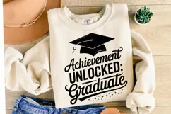 Achievement Unlocked Graduate svg | Graduation | Shirt Svg Product Image 2