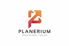 Planerium P Letter Arrow Logo Product Image 1