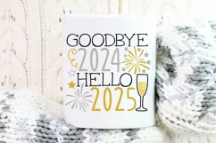 Goodbye 2024 Hello 2025 svg, New years Eve Svg, New Year Svg Product Image 5