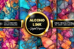 Alcohol Ink Digital Papers - 04 Variations Product Image 1