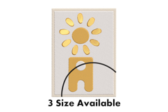 Minimalist Sunshine Modern Embroidery Design Product Image 1
