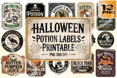 Halloween Potion Labels Printable Bundle Product Image 1
