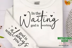 In the waiting god is warking Sleeve SVG PNG Product Image 1