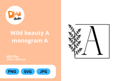 Wild Beauty Monogram Floral Product Image 1
