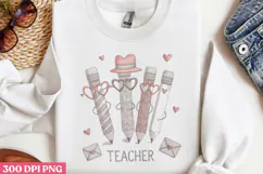 Teacher PNG, Retro Teacher Sublimation PNG Product Image 2