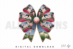 Easter Coquette Bow PNG, Easter Coquette PNG Sublimation Product Image 1