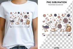 Just A Cheerleading Goose PNG | Cheerleader Goose Design Product Image 1