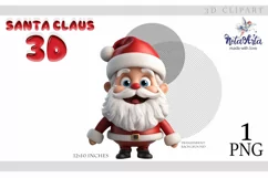 3D santa claus,santa claus clipart,3D christmas,christmas Product Image 1