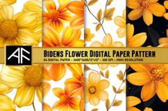 Biden Flower Digital Paper Patterns Product Image 1