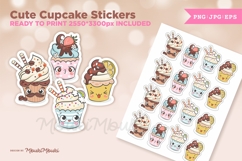 Cute Cupcake Stickers Product Image 1