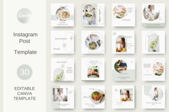 Food instagram templates for Canva. Nutrition templates. Product Image 1