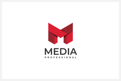 Media Letter M Logo Design Vector Template Product Image 1