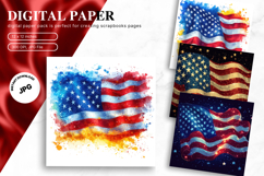 4th of July Patriotic USA American Flag Background Wallpaper Product Image 1