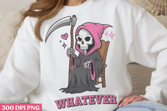 Whatever PNG, Cute Grim Sublimation PNG Product Image 2