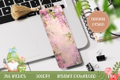 Flowers Bookmark Printable, Wisteria Bookmark Design Product Image 1