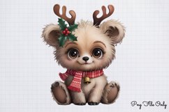 Christmas Teddy Bear Sublimation Clipart Bundle PNG Product Image 6