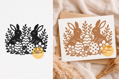 Easter svg, Easter Bunny Silhouette, Easter Egg svg Product Image 1